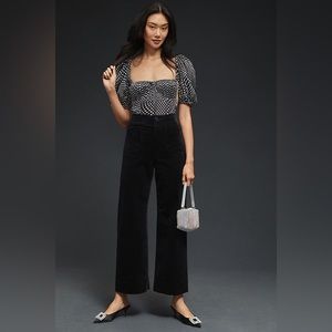 Anthro - the colette cropped wide-leg corduroy pants by Maeve